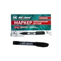 Маркер перманентный, черный, круглый, «Maximum» (10 шт)  (2245)
