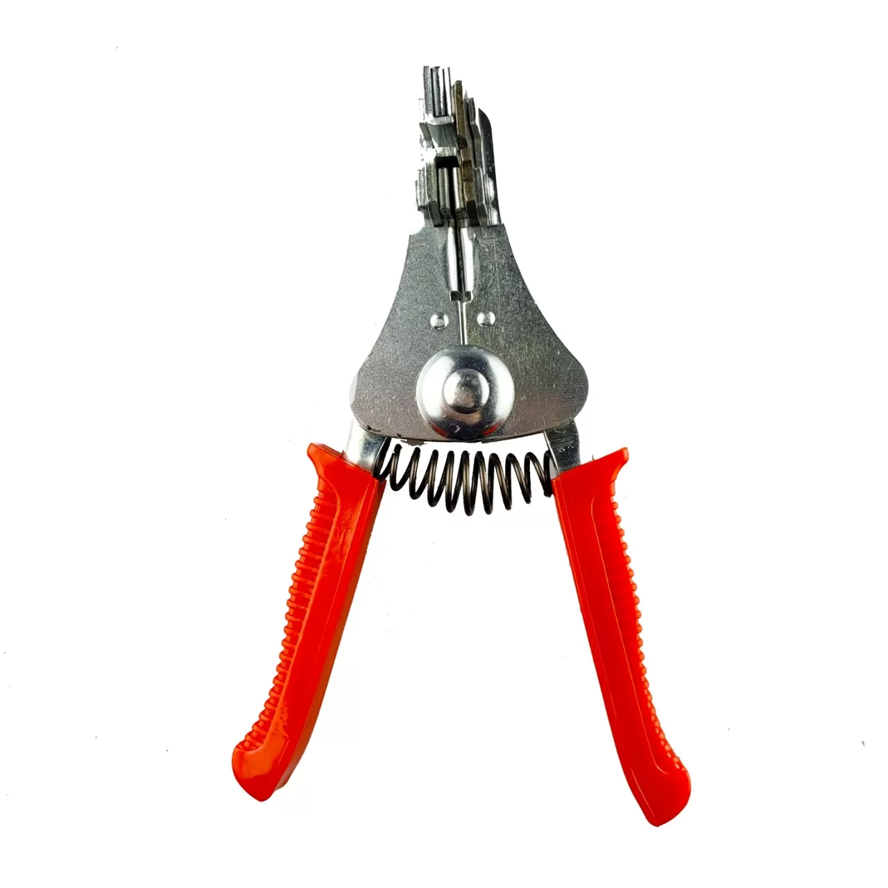 Кабелерез, съемник изоляции полуавтоматический, красные ручки, «Maximum» MX 02715 (3366)